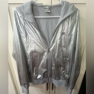 Nike Metallic Silver Women's Lined Jacket
